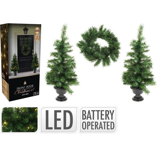 Xmas tree with - of, 3pcs