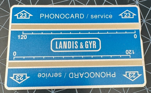 Landis gyr service phonocard - &,