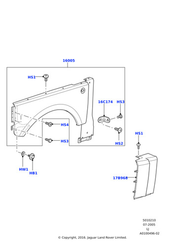 Land rover grille bodywork - rover,