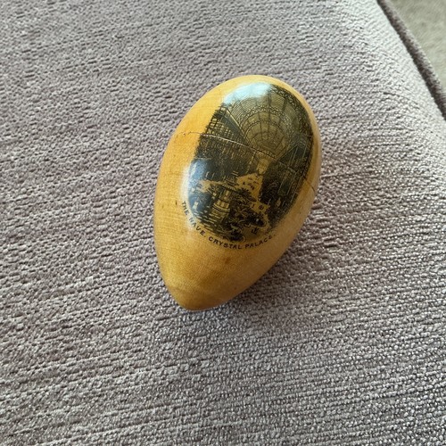 Mauchline transferware egg - mauchline,