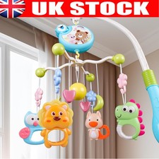 Baby Musical Crib Bed Bell Cot