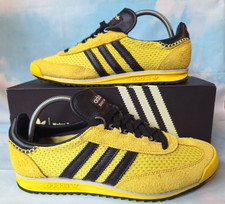 ADIDAS ORIGINALS WALES BONNER SL 76 TRAINERS YELLOW SUEDE & MESH BLACK  SIZE 10