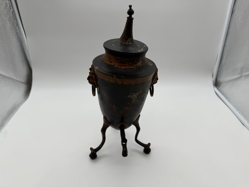 Antique toleware tea urn - antique,