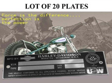 Data Plate Id Tag Harley Evo