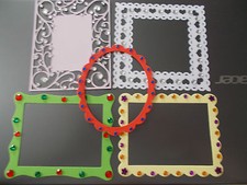 VARIOUS FRAMES WITH GEMS ADDED
