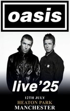 New Oasis Band Music Live Heaton Park Fridge Magnet Merchandise Souvenir Gift