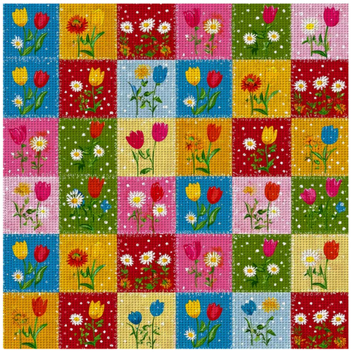 Printed cross stitch kit ct - kit,