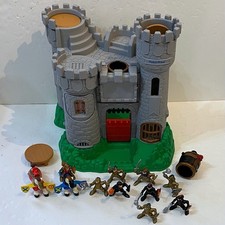 Fisher Price 1994 Medieval Toy Castle Knights Figures Canons Horses Vintage 90s