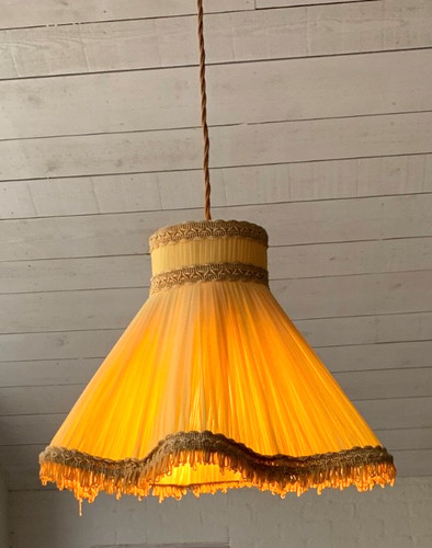 Vintage yellow chiffon