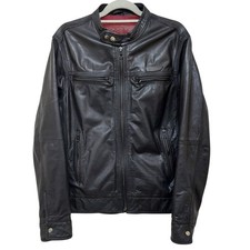 Superdry genuine leather racer - genuine,