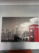 Big Ben London Glitter Canvas, Bought For £140, Selling For £70. Collection Only