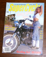 Vintage July 1990 SUPERCYCLE Magazine Biker Babes, Motorcycle Parts