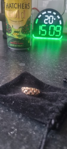 Retro mens 9ct gold - retro, ring