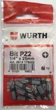 wurth pozi bits