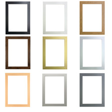 Modern black picture frames - black,