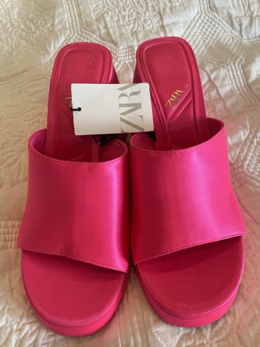 Bnwt zara shocking pink open - bnwt,