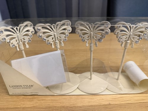 Ivory metal butterfly - ivory,