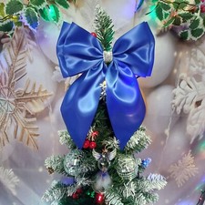 Christmas tree bow topper