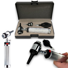 Pro Riester Style Diagnostic Kit 2.5V Otoscope Ophthalmoscope ENT Medical Exam