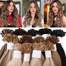 Russian Nail U-Tip Keratin 100% Remy Human Hair Extensions Hair Pre Bonded Ombre