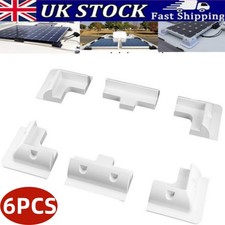 6Pcs Solar Panel Corner Mounting Brackets Kit Vehicle Roof Mount Caravan Boat UK