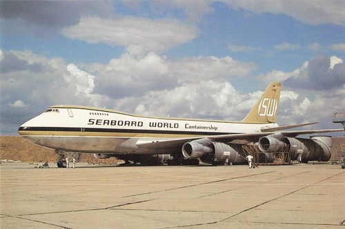 Postcard airline seaboard - airline,