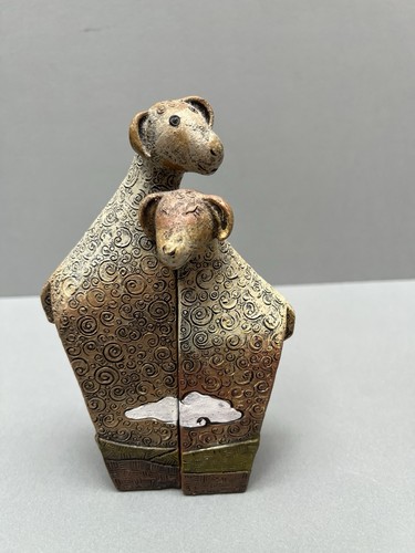 Cuddling sheep duo - duo, ornament