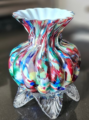 Antique franz welz - glass, vase