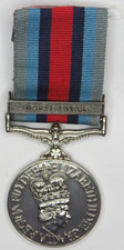 UK medal EiiR  medal & ribbon Operational Service Medal Iraq & Syria bar