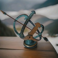 Armillary Sundial - Brass Cast