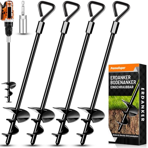 Ground anchor screw - ground,