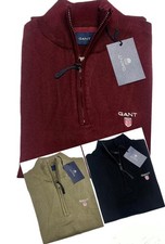 GANT MEN'S LONG SLEEVE HIGH NECK QUARTER ZIP JUMPER