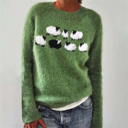 Women patterned winter color - patterned,