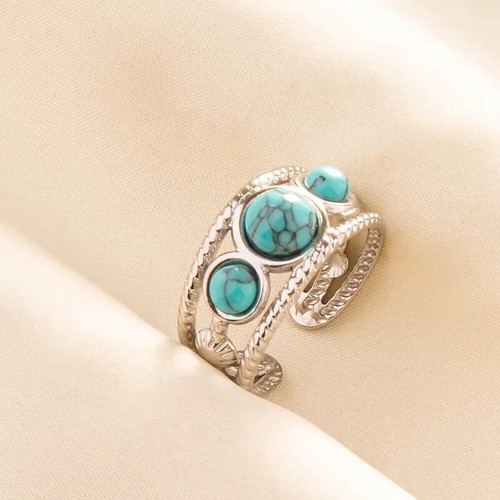 Hand crafted silver 3stone - silver,