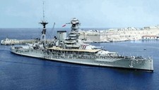 ROYAL NAVY BATTLESHIP HMS