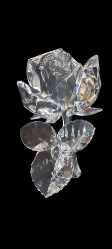 Vintage swarovski crystal rose - swarovski,
