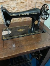 Singer Sowing Machine with Treadle and Cabinet Vintage Sewing Chine In Nice Cas