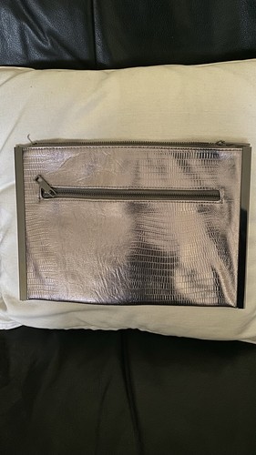 Metallic rose gold clutch bag - metallic,