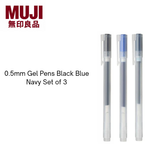 Muji 5mm gel - pens, black