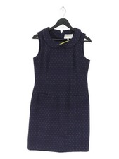 Kew 159 A-Line Midi Dress UK12 in Blue