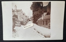 c1911 North Wraxall Cottages & School Nr Chippenham & Bath Wiltshire RP Postcard