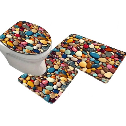Pebble design bath mat - pebble, 3