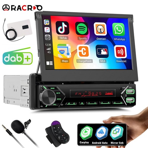 Dab single din car - din, 7"