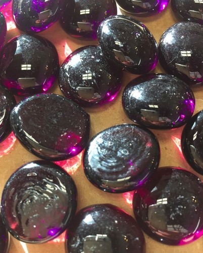 Small violet purple glass - small,
