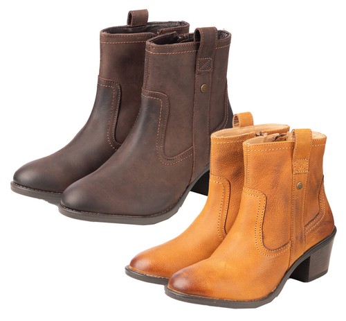 Ladies heeled boots leather - ladies,