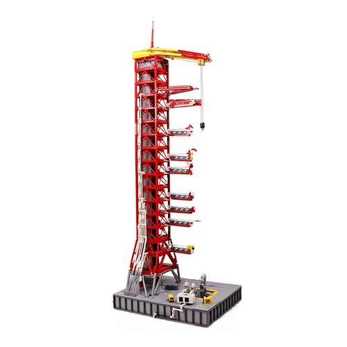 Red saturn launch tower - launch,
