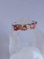 Colour change garnet silver ring.