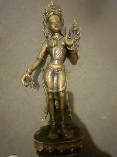 Brass tara antique buddha - antique,
