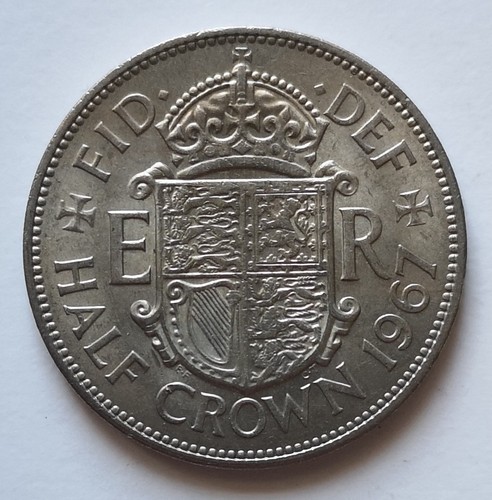 Half crown coin 1967 - half, 1967.