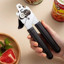 Heavy Duty Stainless Steel Tin Can Opener Cutter Comfy Handle Grip Kitchen set